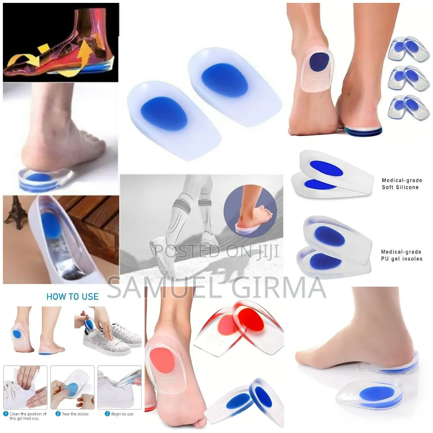 ~ Silicone Gel Heel Cup Pad