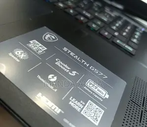 New Laptop MSI Stealth GS77 16GB Intel Core I9 SSD 1T