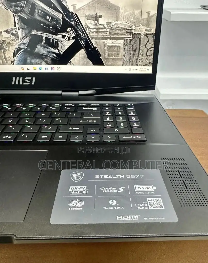 New Laptop MSI GE73 7RD Raider 16GB Intel Core I9 SSD 512GB