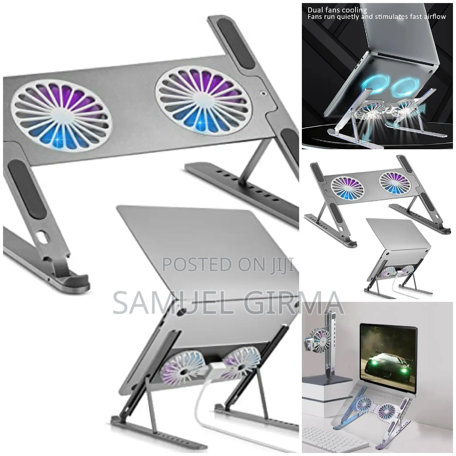 ~Portable Laptop Stand With Fan