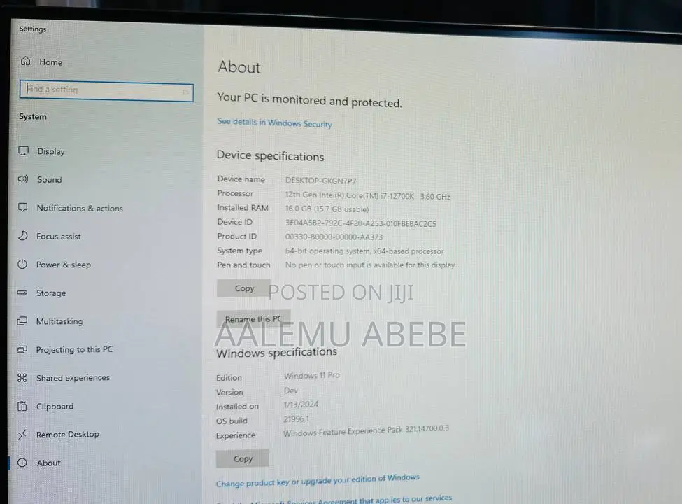 New Desktop Computer HP 290 G9 All-in-One 16GB Intel Core i7 SSD 512GB