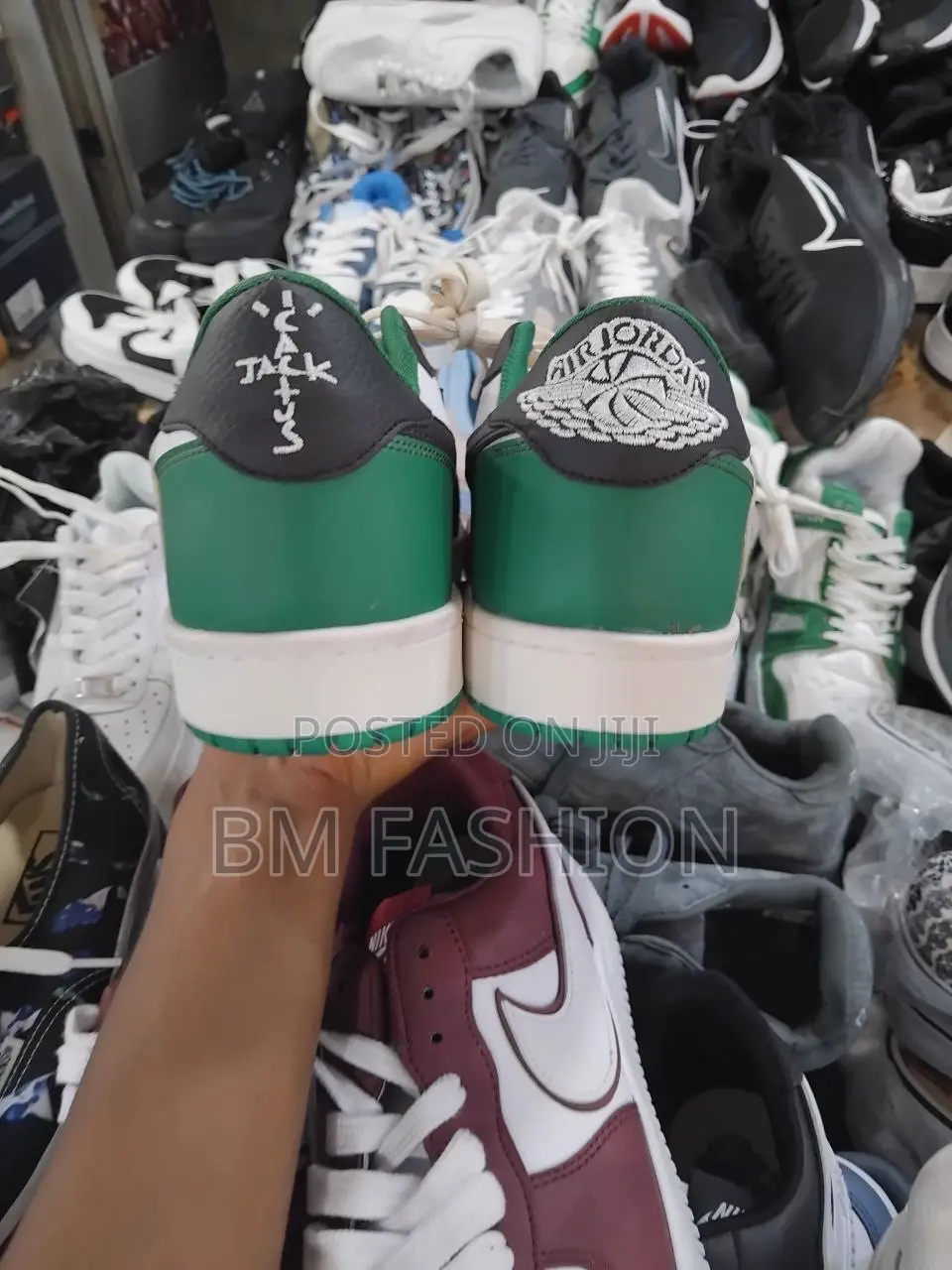 Travis Scott Air Jordan Low Dunk Green and Black