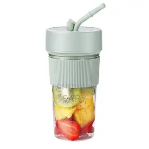 Mini Rechargeable Juicer Cup With Straw