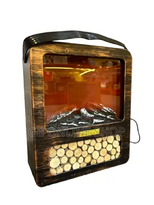 Artificial LED Fireplace With Realistic Wood Burning Flame