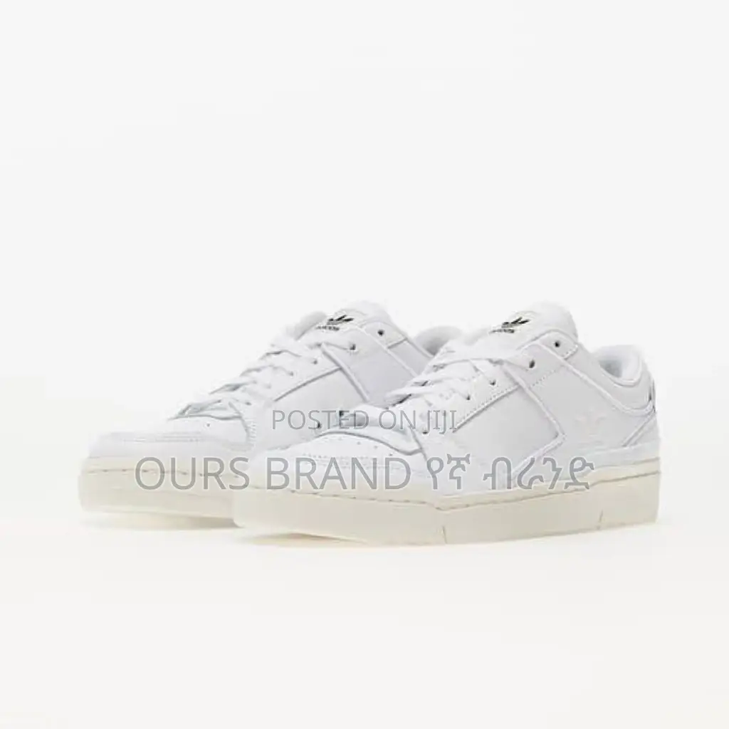 Adidas Forum Exhibit" Triple White Low Cut High