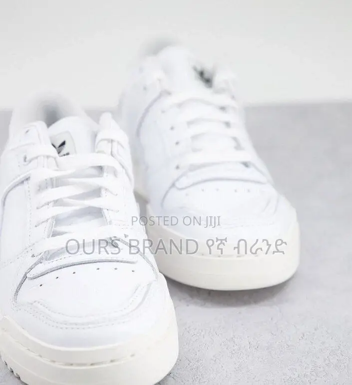 Adidas Forum Exhibit" Triple White Low Cut High