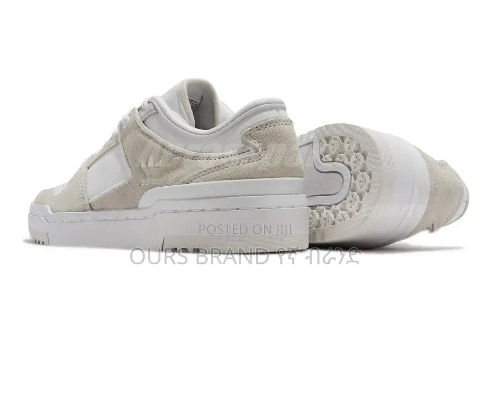 Adidas Forum Exhibit" Triple White Low Cut High