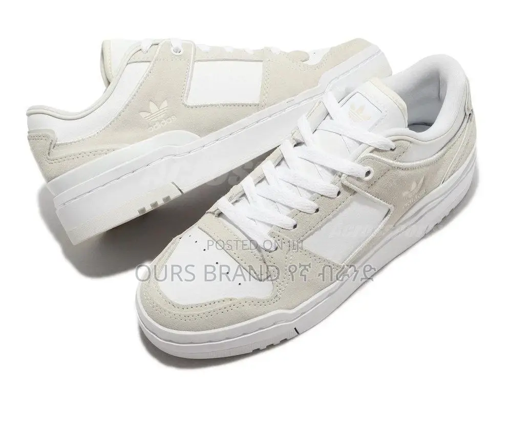 Adidas Forum Exhibit" Triple White Low Cut High