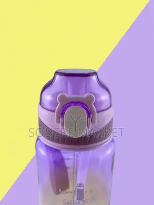 Sports Water Bottle With Straw 1L