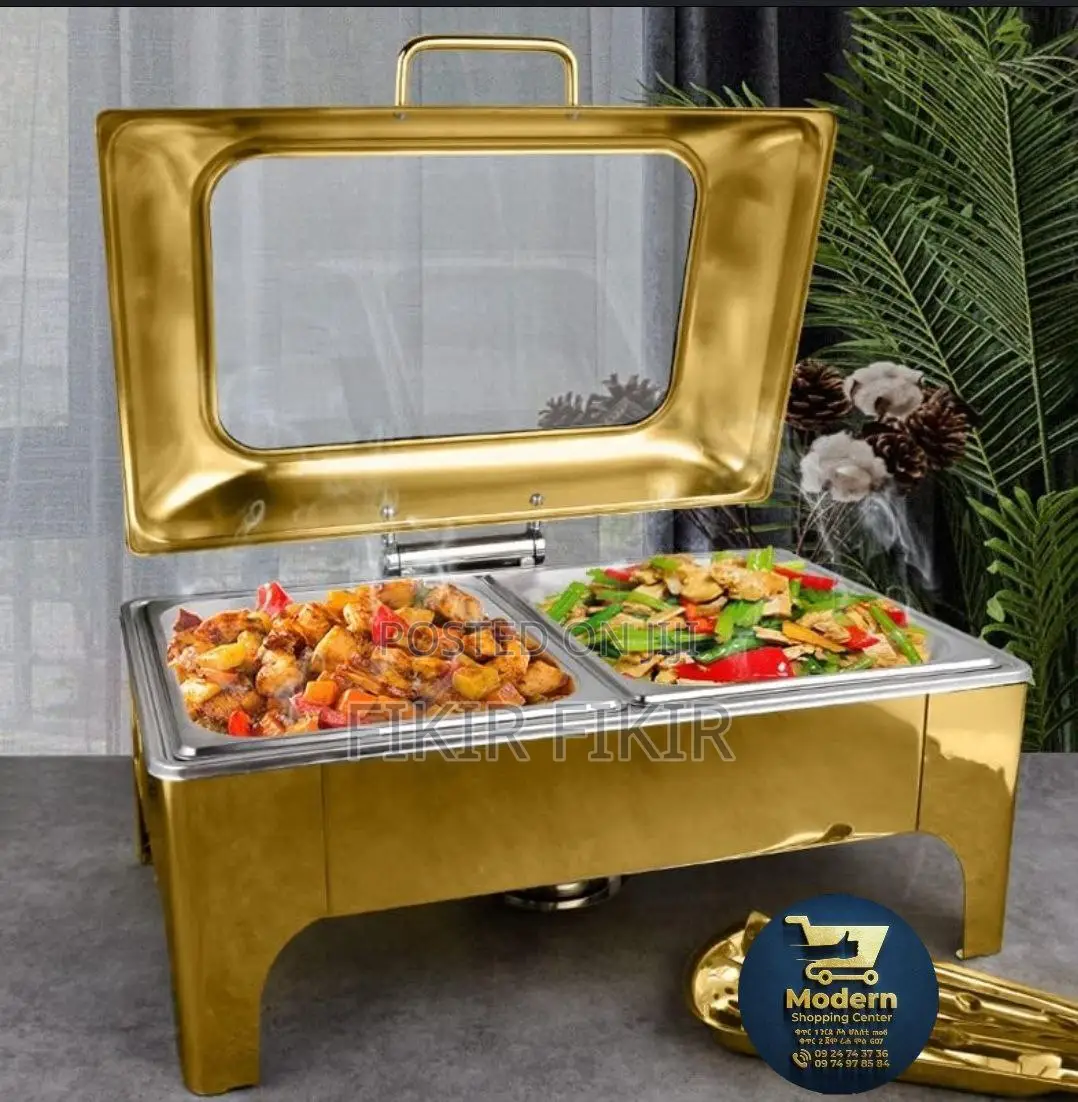 Double Food Chafing Dishes