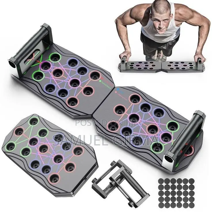 ~ ተጣጣፊ ፑሽ አፕ መሳሪያ Foldable Push Up Board