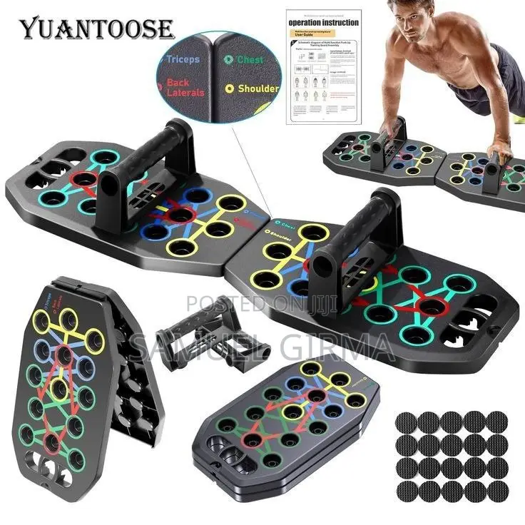 ~ ተጣጣፊ ፑሽ አፕ መሳሪያ Foldable Push Up Board