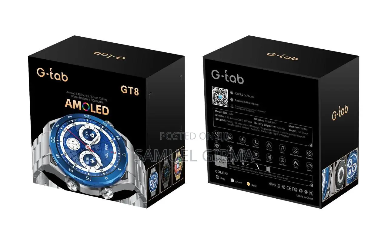 ~ G-Tab GT8 Smart Watch Original