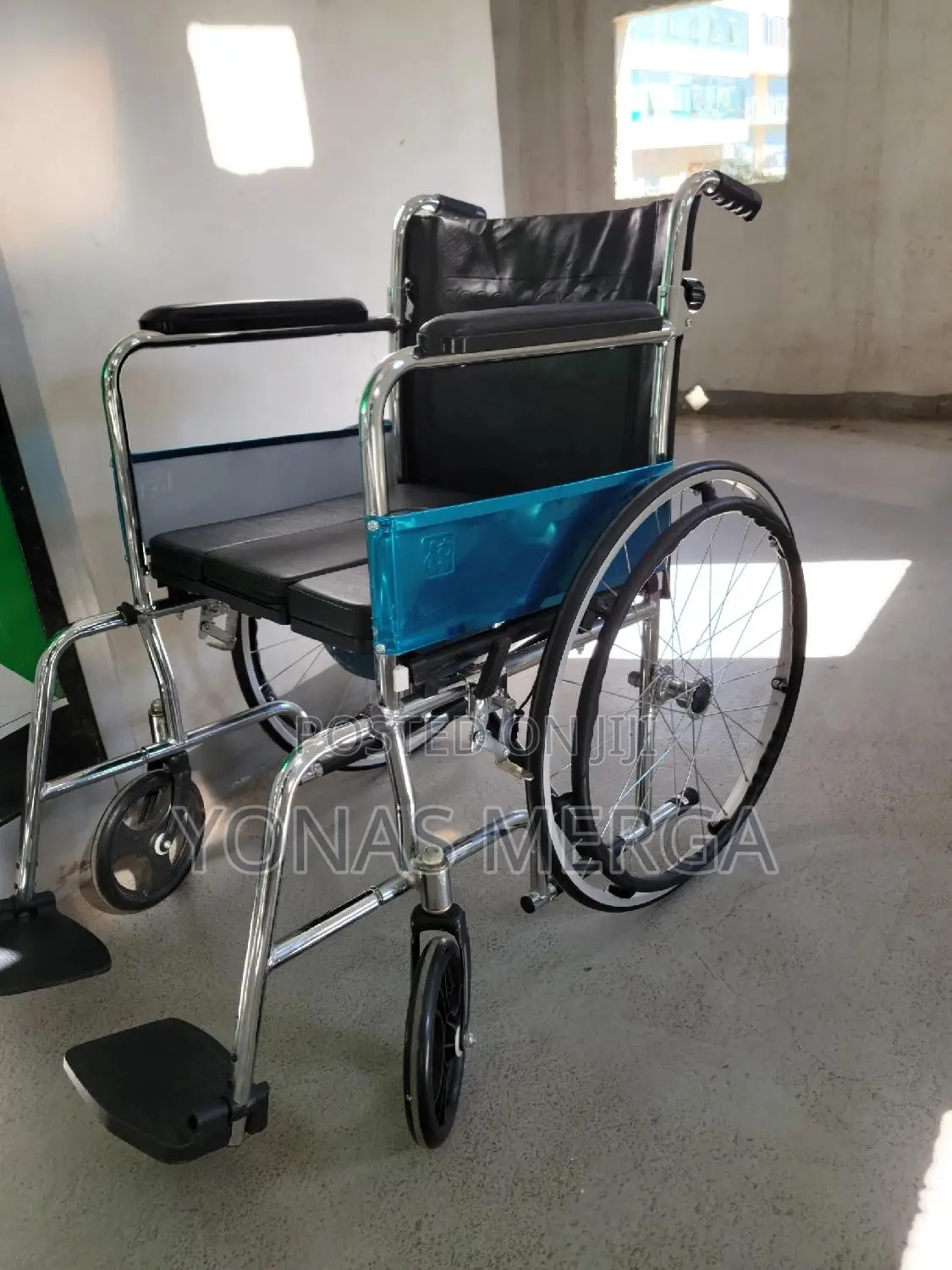 Toilet Wheelchair %ዊልቼር +Almost New Used Wheelchair/ዊልቼር