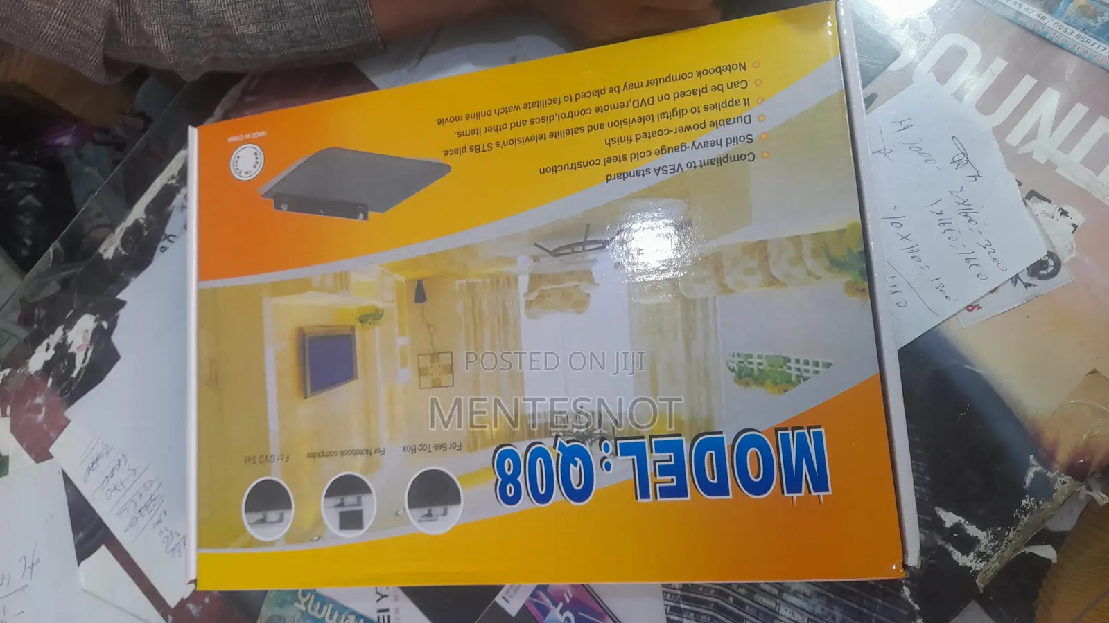 Tv Riciver Mount (ለሪሲቨር , ለላፕቶፕ , ለ ፕሌስቴሽን መስቀያ