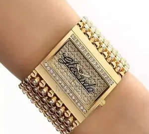 Luxury Rhinestone Rectangular Water Resistant Watch