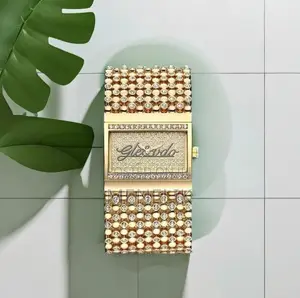 Luxury Rhinestone Rectangular Water Resistant Watch