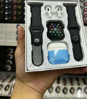 የ2025 ምርጡ ብራንድ ስማርት ሰአት + 1 Airpods + 2 ተቀያሪ የሲልከን ማሰሪያ
