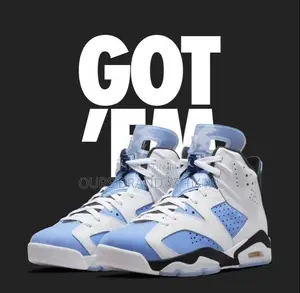 Air Jordan 6 University Blue" UNC High Shoes F