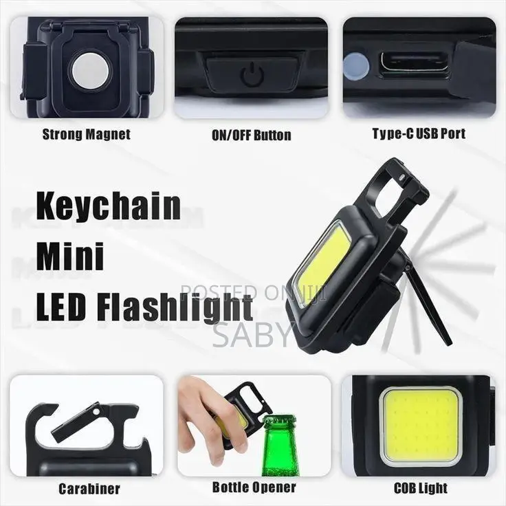 Rechargeable Mini LED Keychain Light