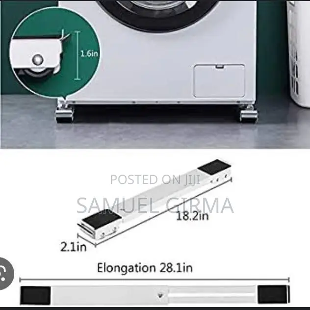 ~Adjustable Moving Roller Wheels Stand With Brake.