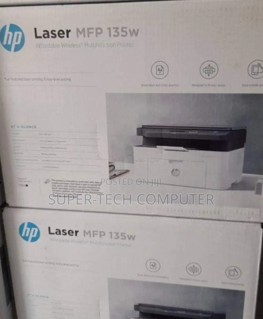 Hp Laserjet 135w 3 in 1 Printer 107a L3250
