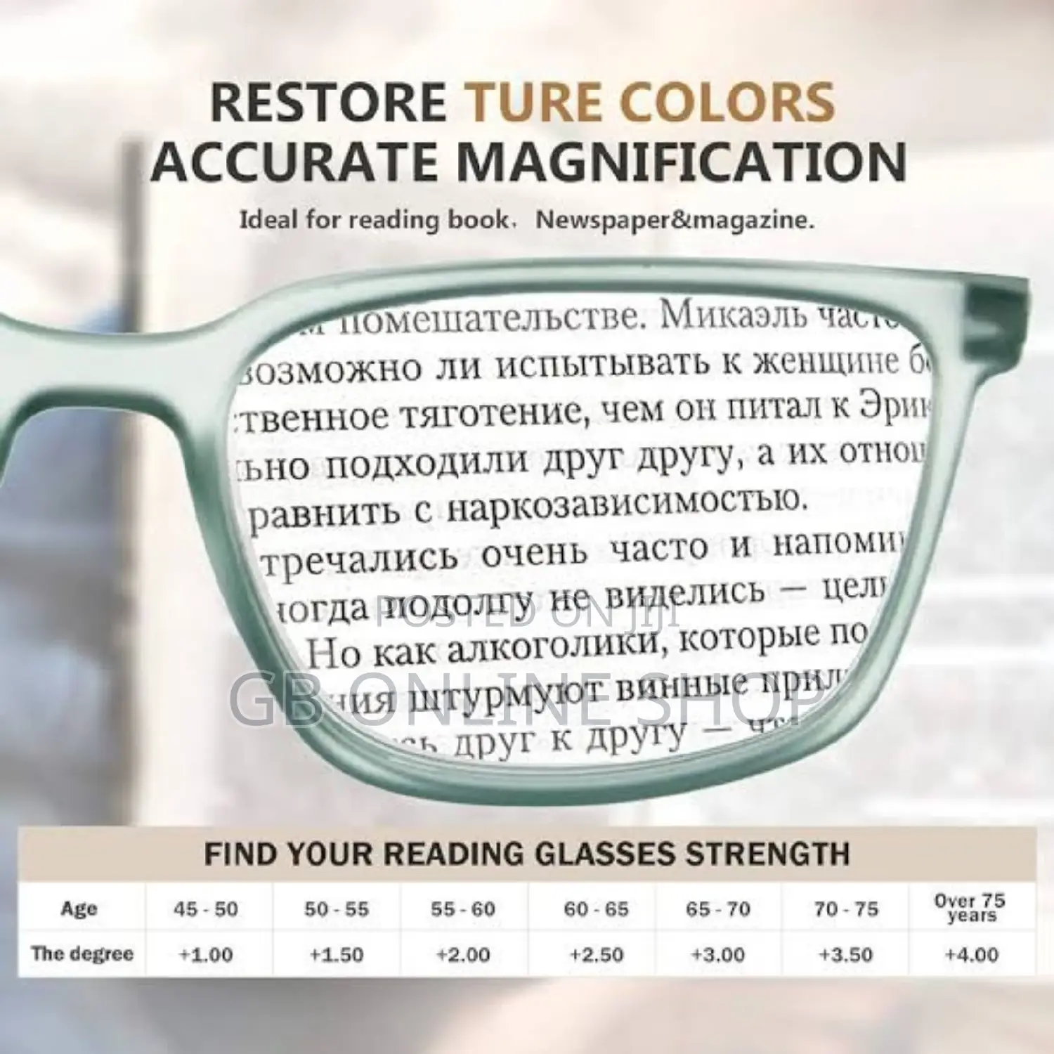 One Power Reading Glass