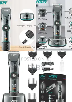 VGR Professional Cordless Hair Clipper
