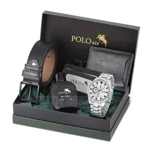 Polo Air Men's Wristwatch Perfume Cardholder Set