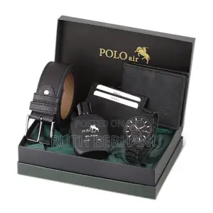 Polo Air Men's Wristwatch Perfume Cardholder Set