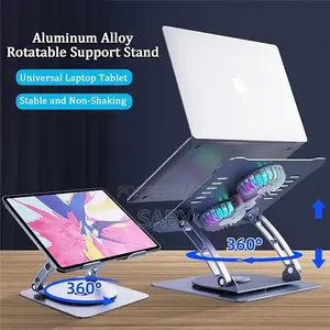 Photo - Laptop Stand Fan With a 360 Rotating Base