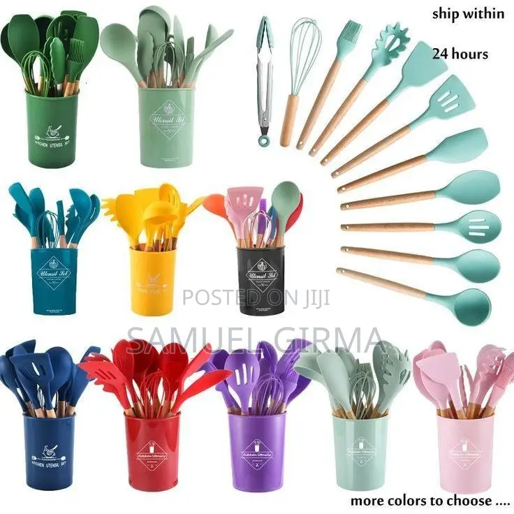 ~12pcs Silicone Kitchen Set