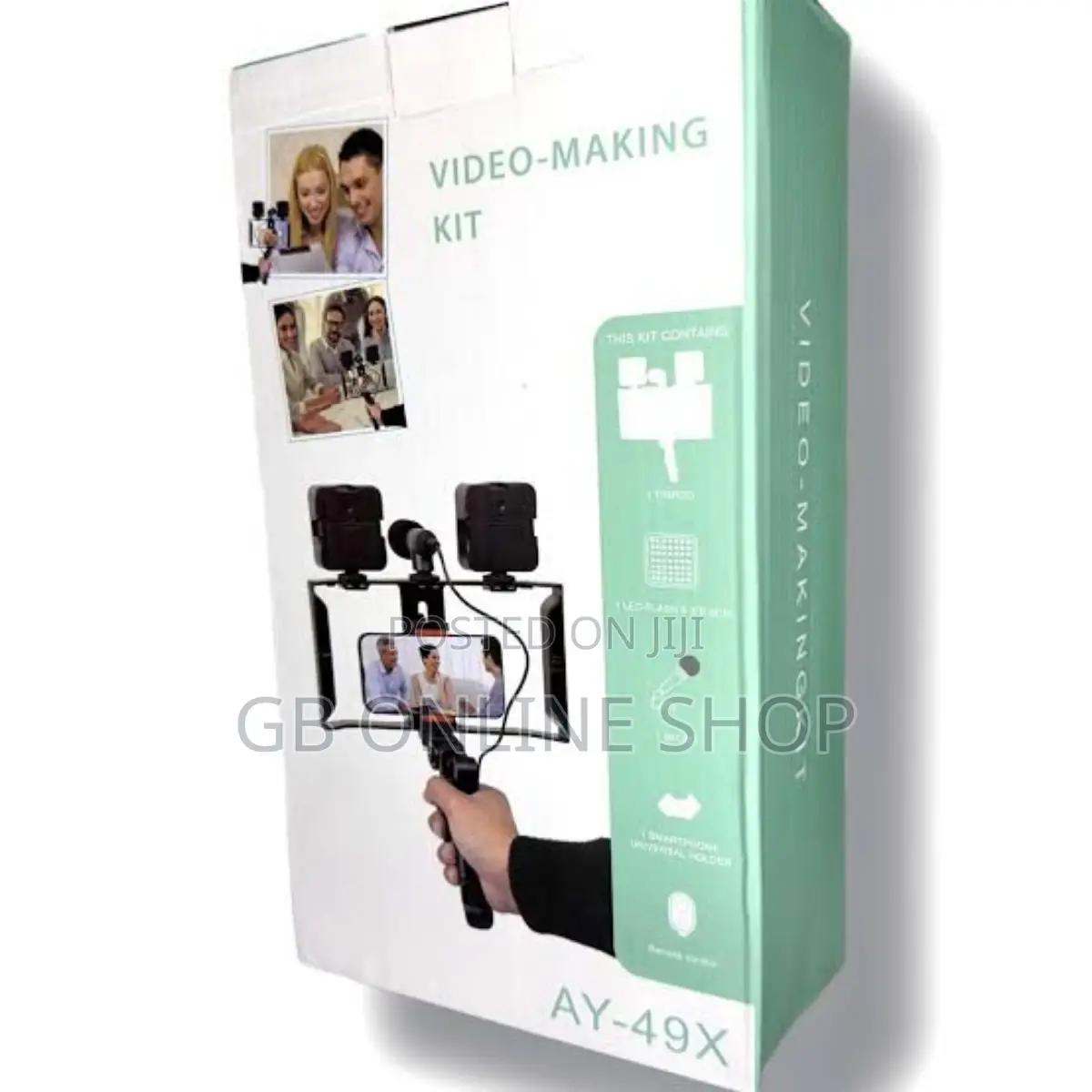 Vlogging Kit AY-49X Mobile Tripod Video Make With Bluetooth