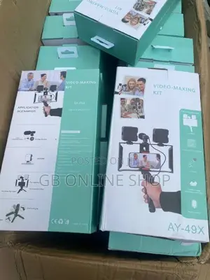 Vlogging Kit AY-49X Mobile Tripod Video Make With Bluetooth