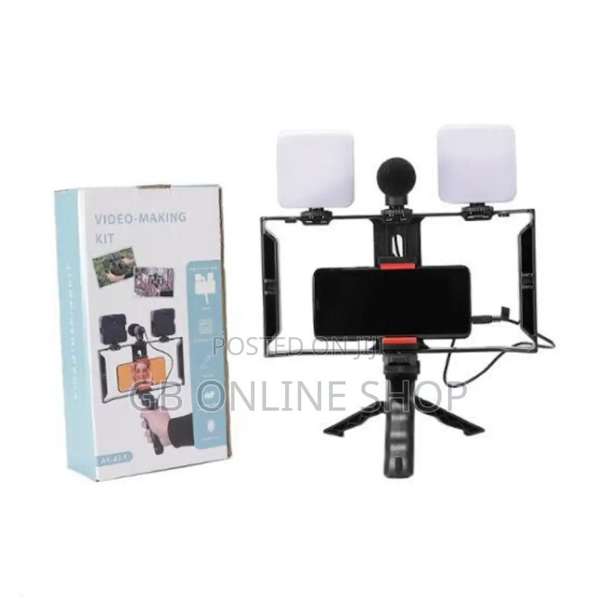 Vlogging Kit AY-49X Mobile Tripod Video Make With Bluetooth
