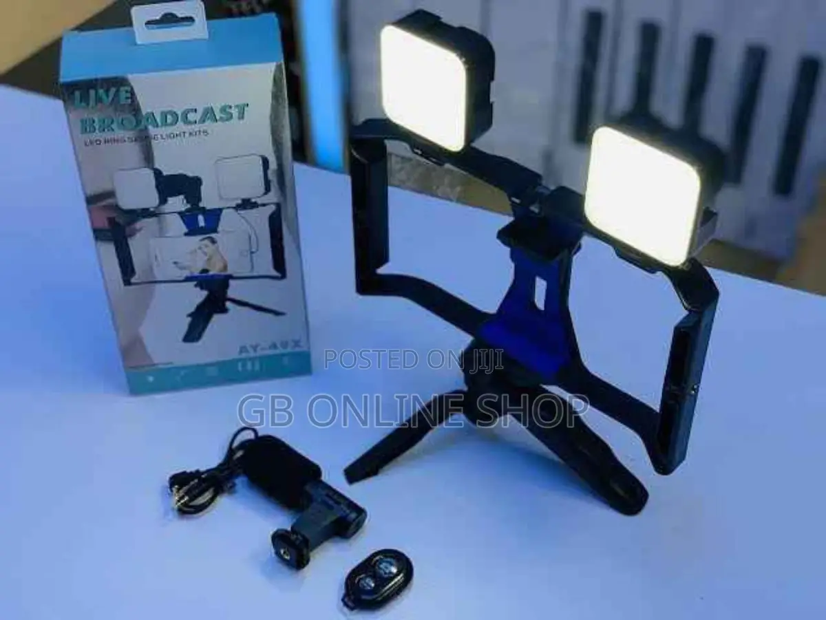 Vlogging Kit AY-49X Mobile Tripod Video Make With Bluetooth