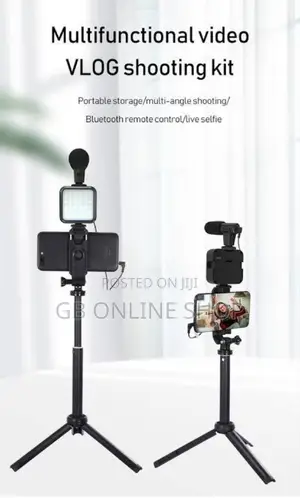 Mobile Tripod Black Video Making AY-49Z With Bluetooth Kit