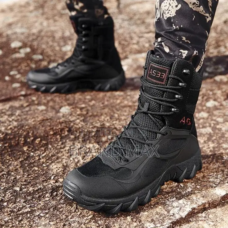 A533 Military Black Boots Master Quality
