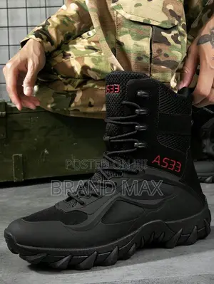 A533 Military Black Boots Master Quality