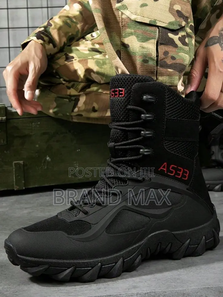 A533 Military Black Boots Master Quality