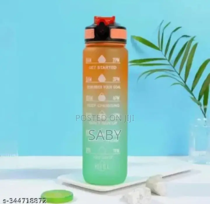 .Water Bottle With Straw