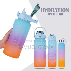 Photo - ~ቅናሽ! 3in1 Colorful Water Bottle