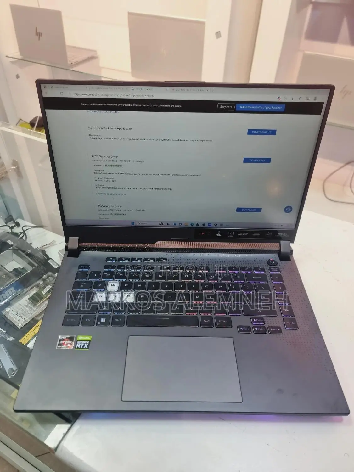 New Laptop Asus ROG Strix G15 16GB AMD Ryzen 7 SSD 512GB