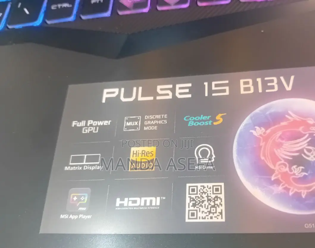 New Laptop MSI 16GB Intel Core I7 SSD 1T