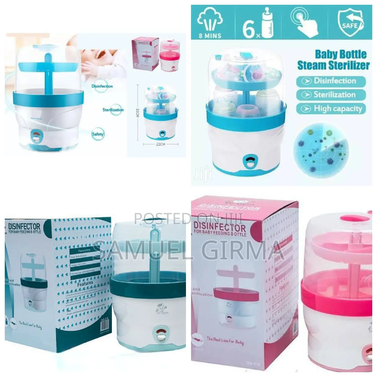 ~ Dr Gym Sterilizer Baby Feeding Bottle