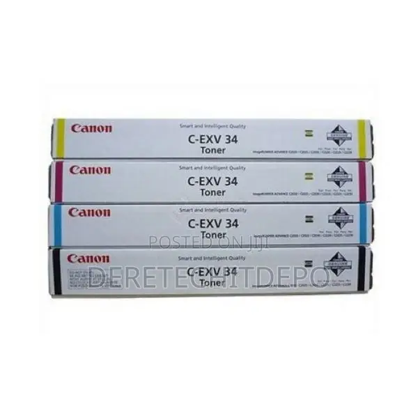 Canon C-Exv 34 Set Toner (Black, Yellow, Cyan, Magenta)