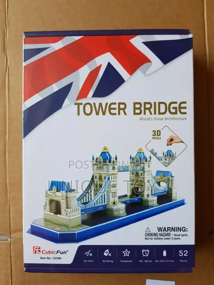 Cubic Fun 3D Puzzle Tower Bridge: 52 Pieces
