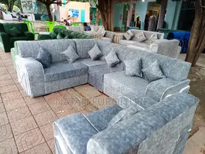 Sofa L Shape Made Of Wooden Material And Withe High Quality