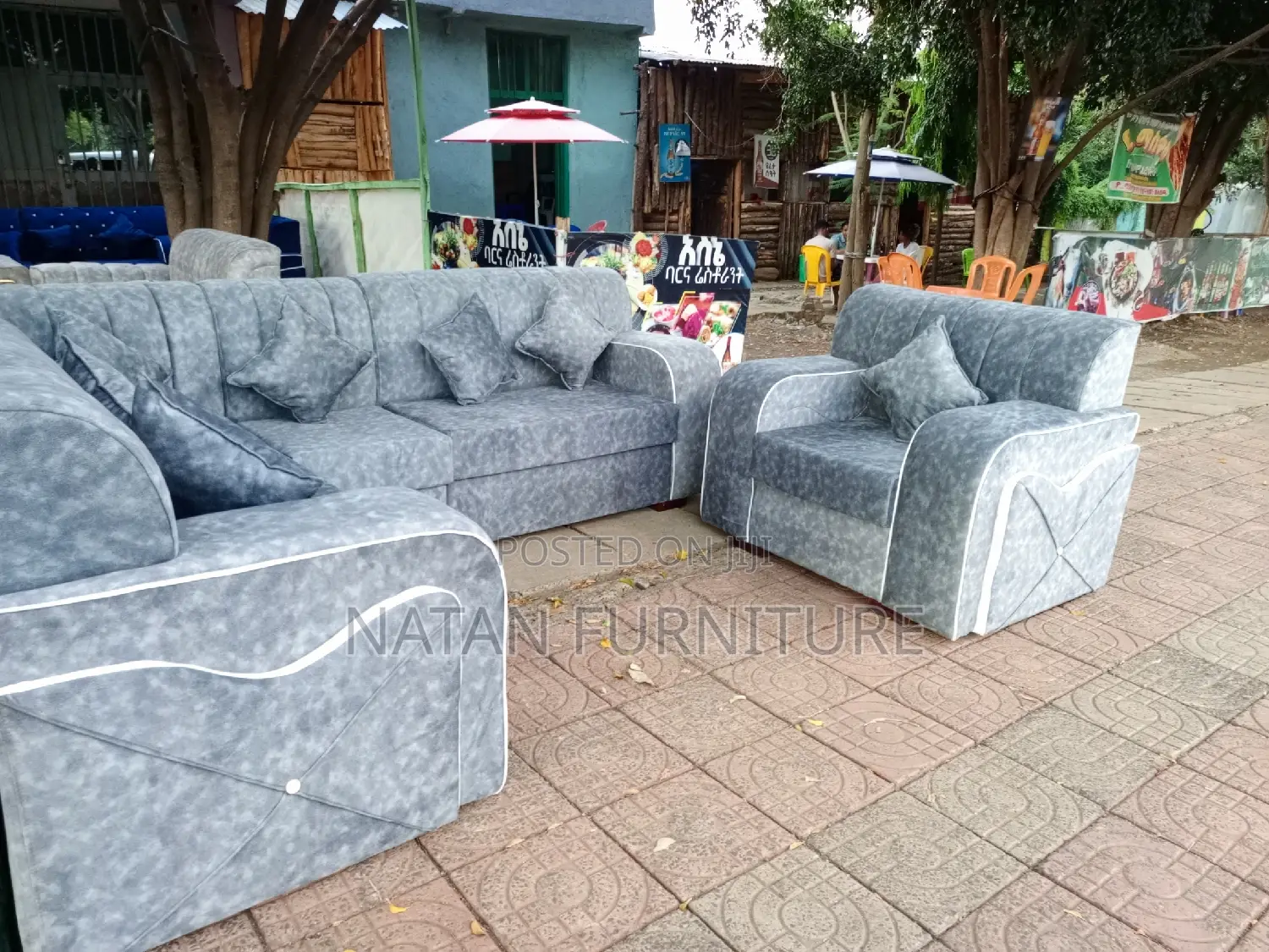 Sofa L Shape Made Of Wooden Material And Withe High Quality