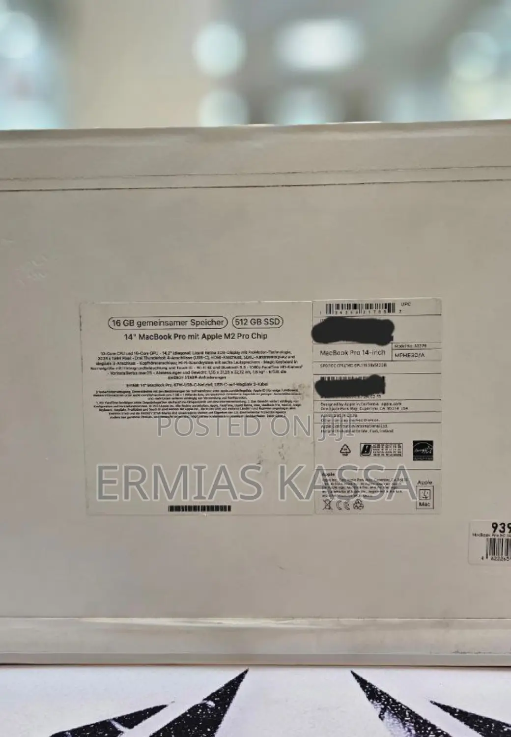 New Laptop Apple MacBook Air 2022 M2 16GB Apple M2 SSD 512GB